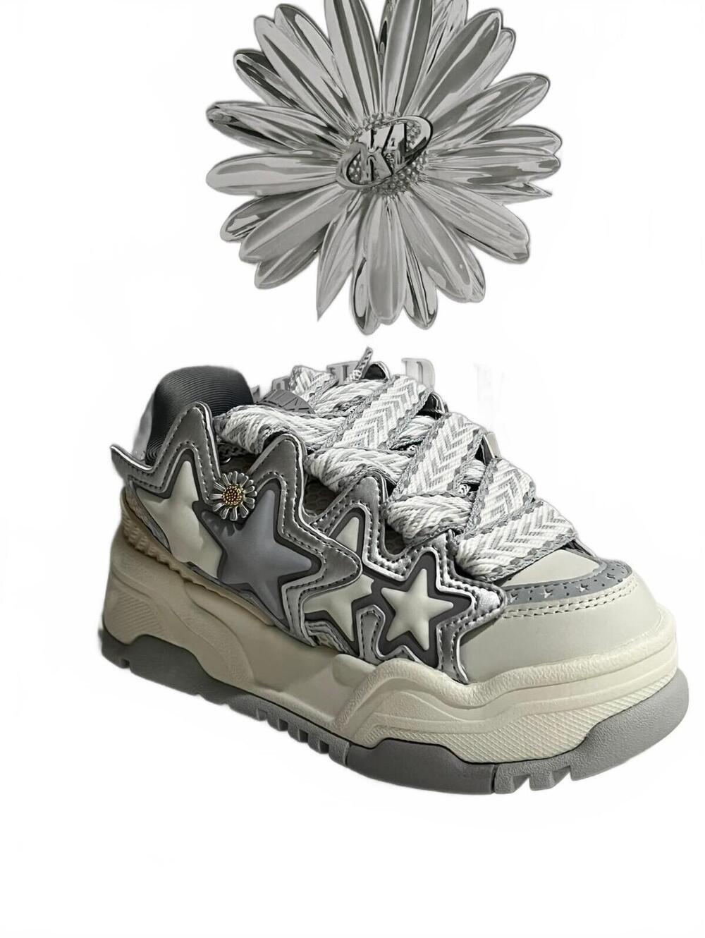 KAALIXTO x METAIDAISY Skateboarding Low 'Grey White' Size 6
